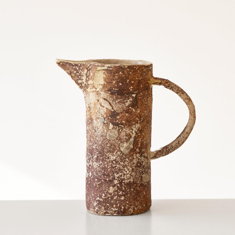 78 土化粧筒形ピッチャー(赤)