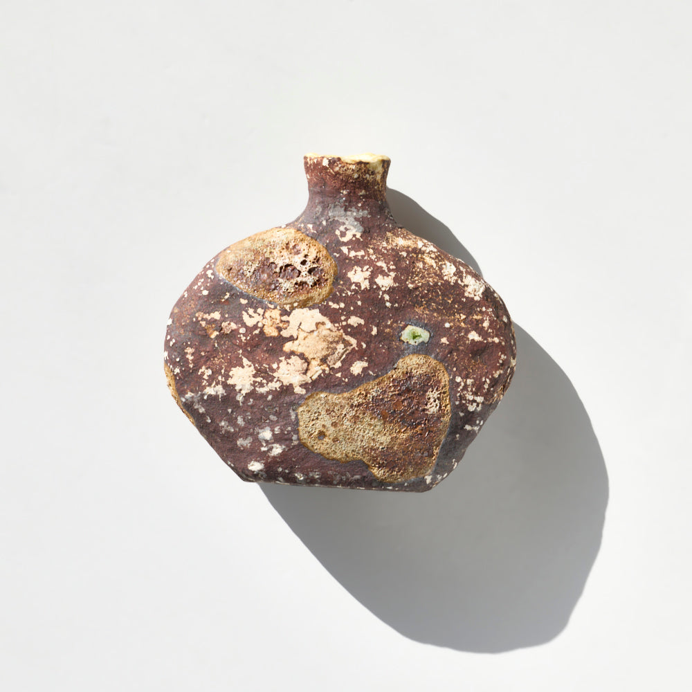 82 土化粧扁壺(赤)