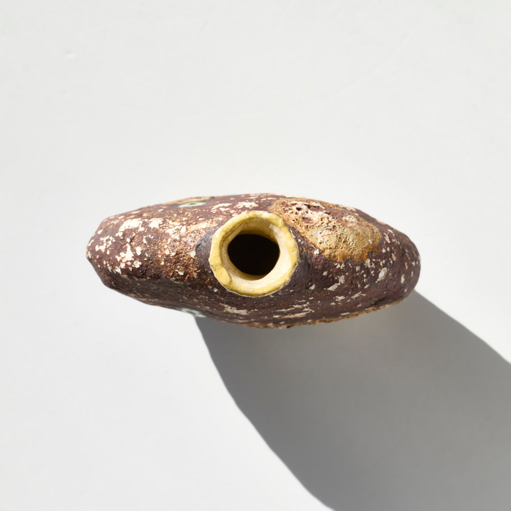 82 土化粧扁壺(赤)