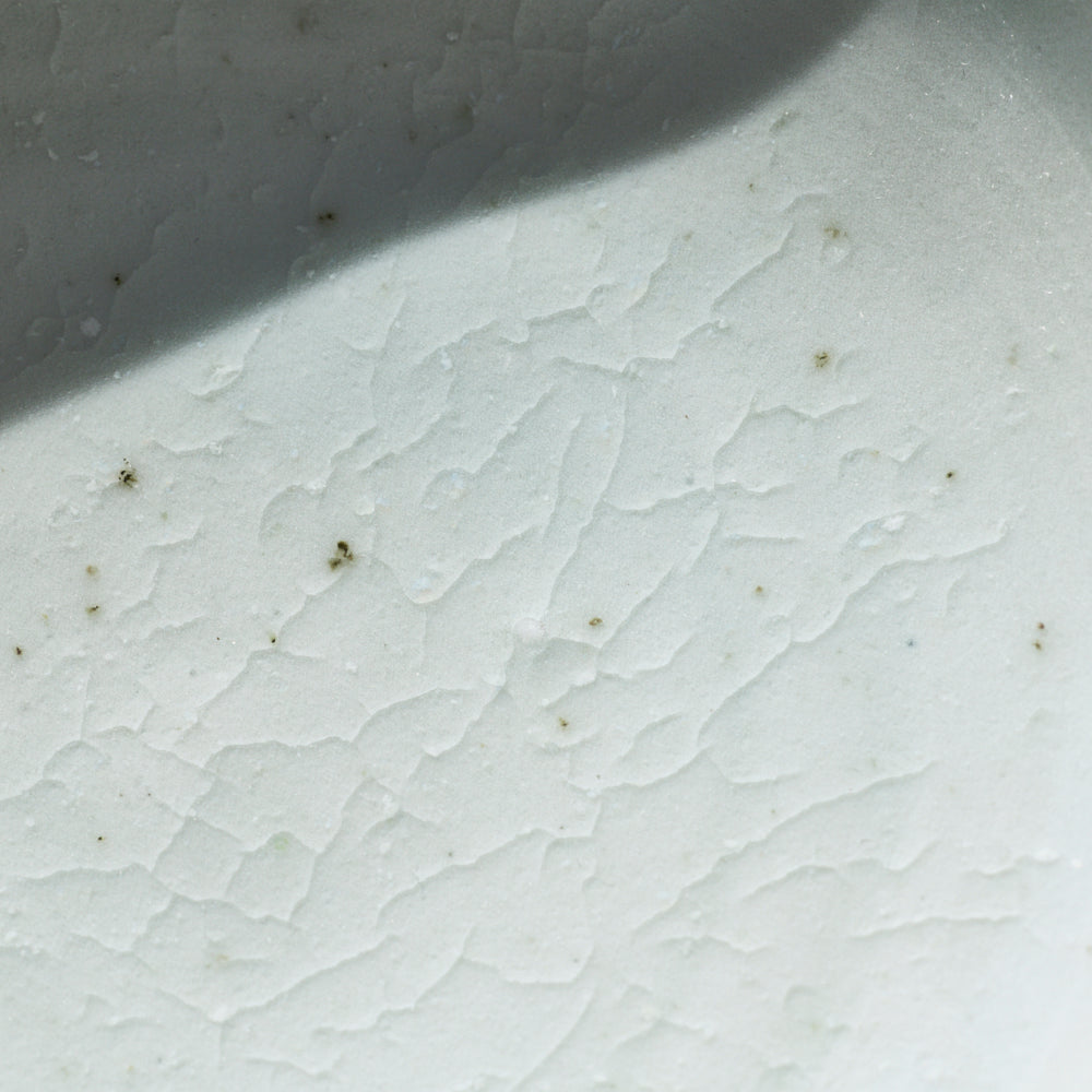 19 白磁5寸6角高台台鉢