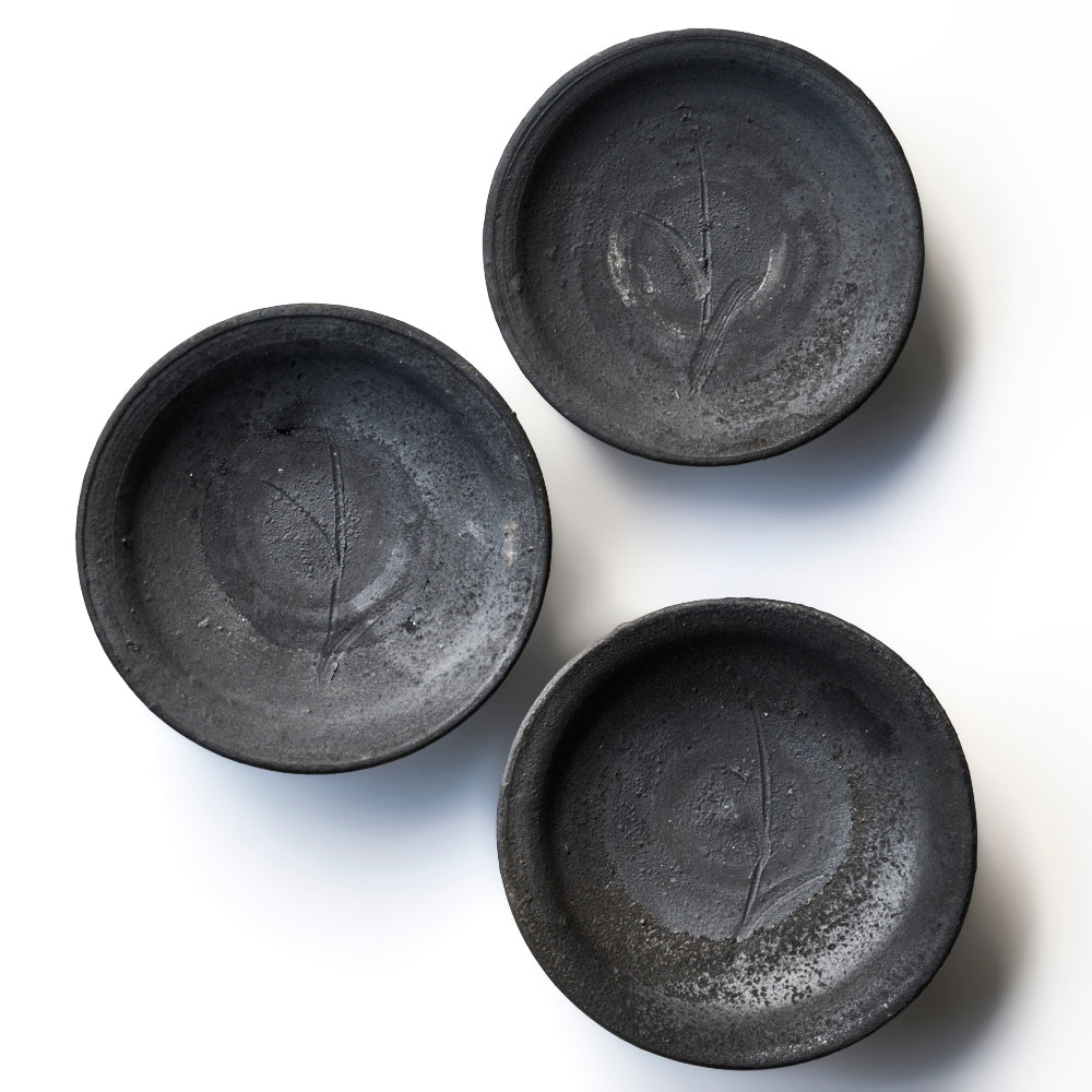 011 黒焼〆皿