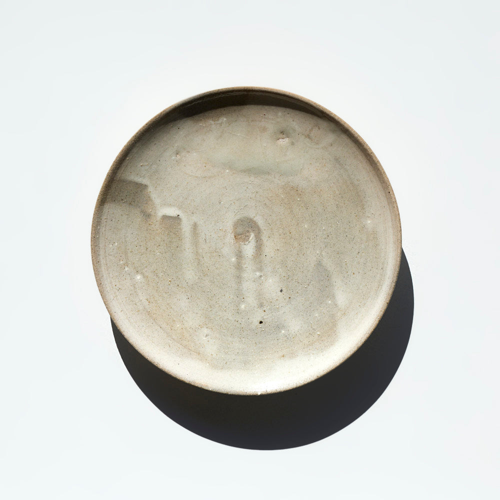 10 無地刷毛目五寸皿