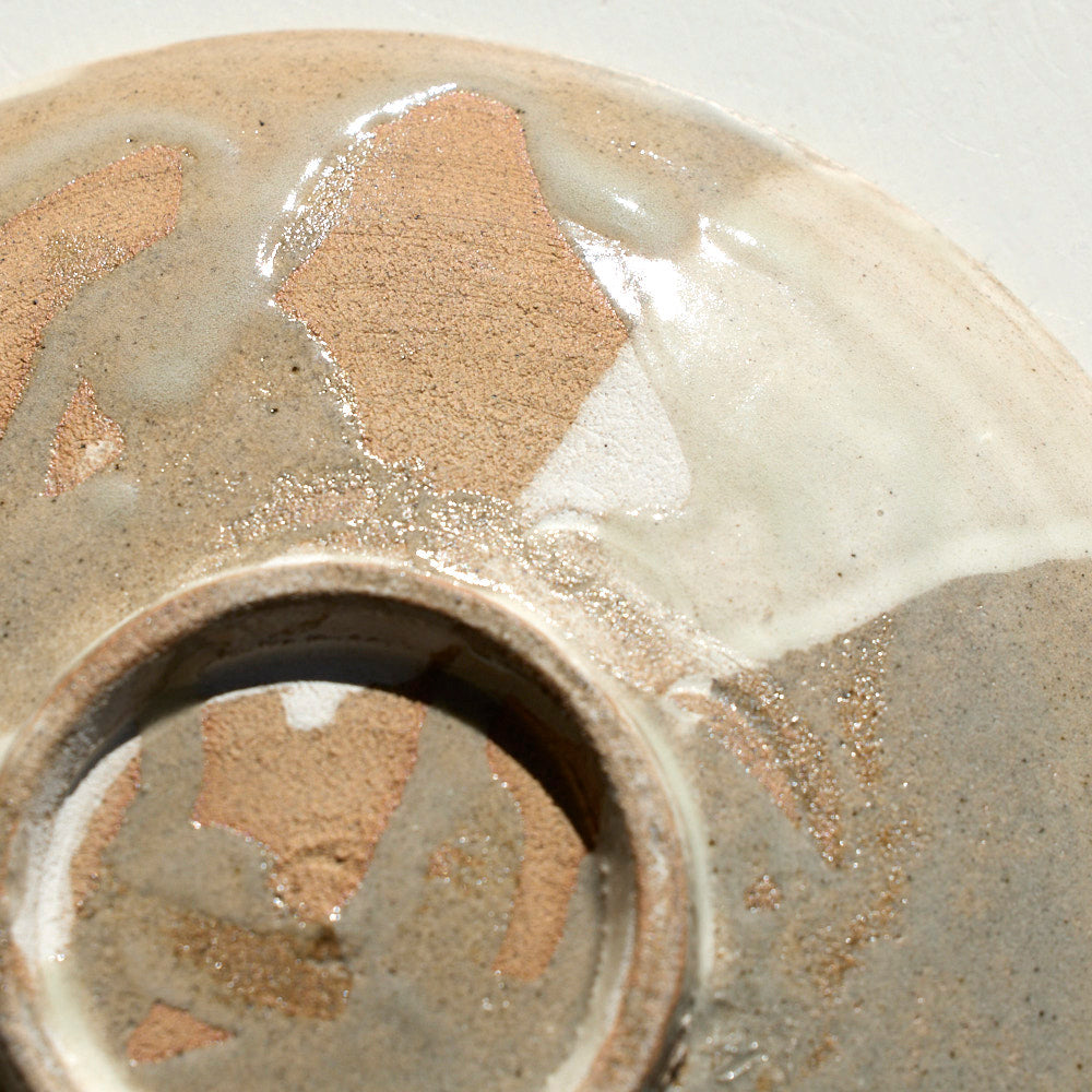 10 無地刷毛目五寸皿