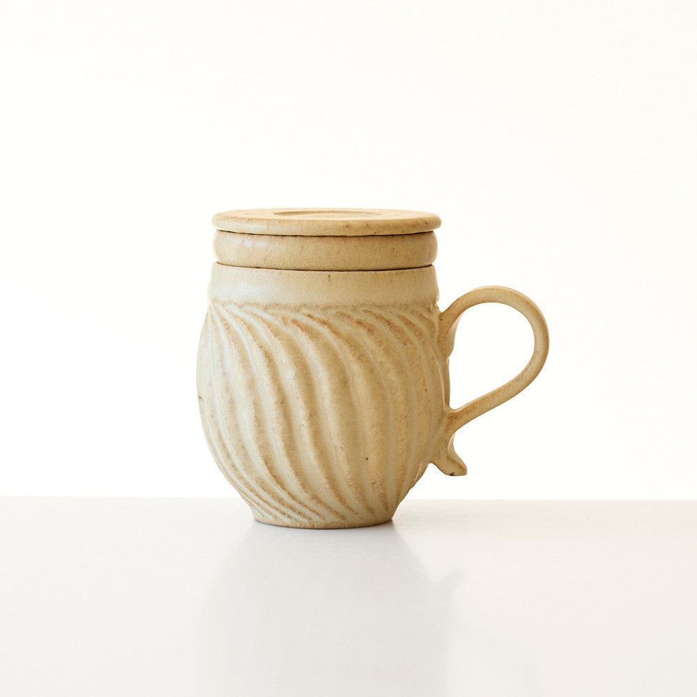 17C 茶漉し付きマグ(茶)