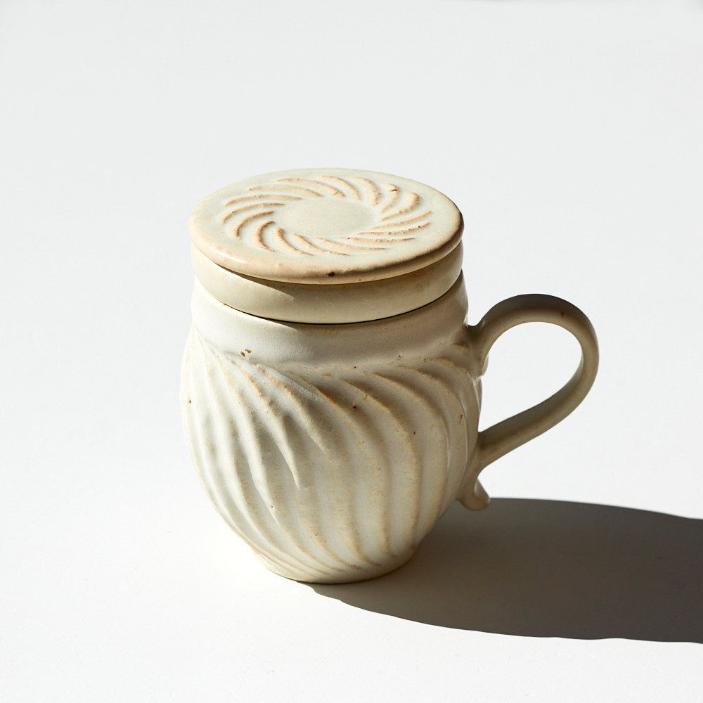 17B 茶漉し付きマグ(白)