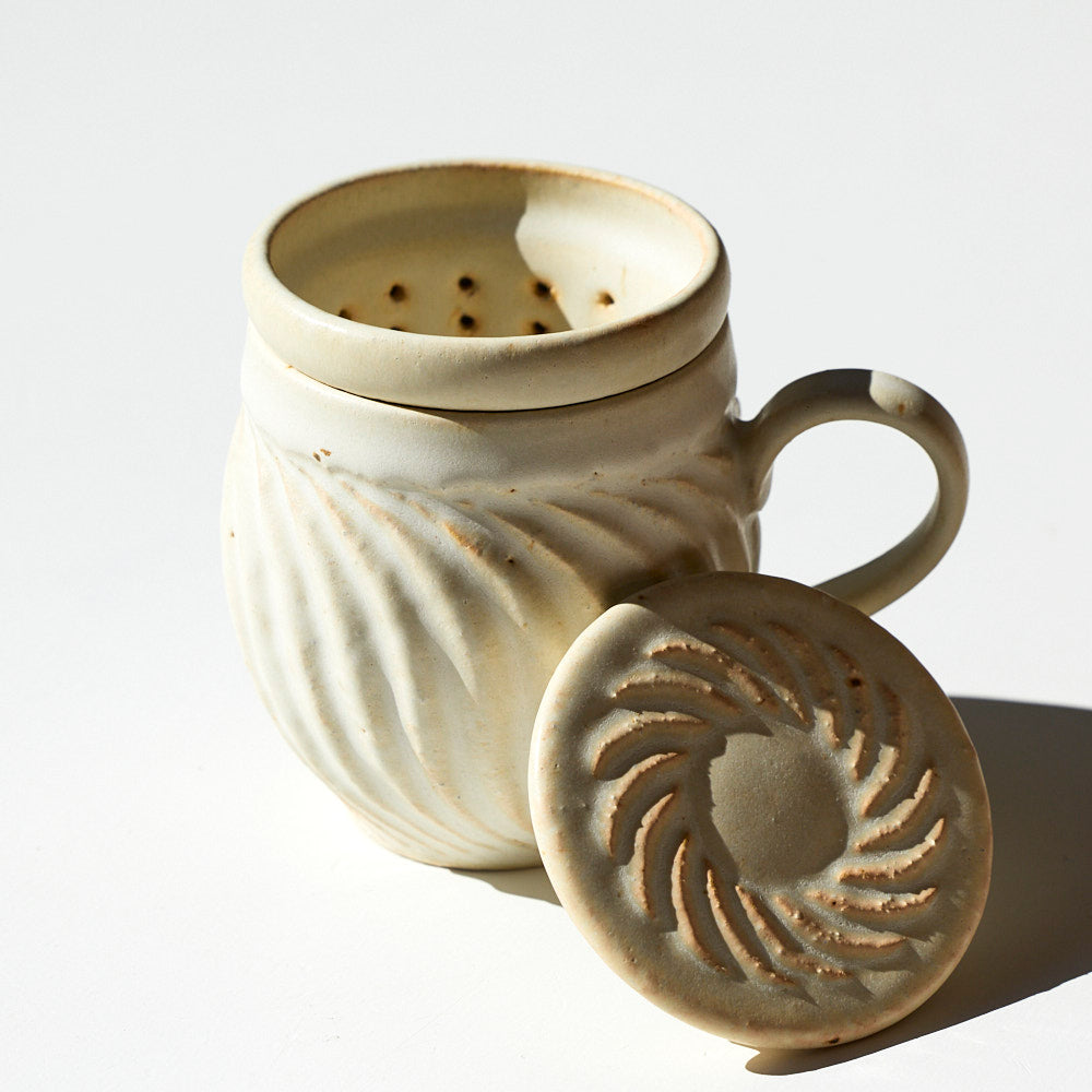 17B 茶漉し付きマグ(白)