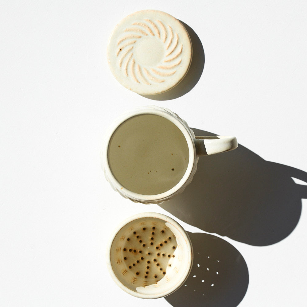 17B 茶漉し付きマグ(白)