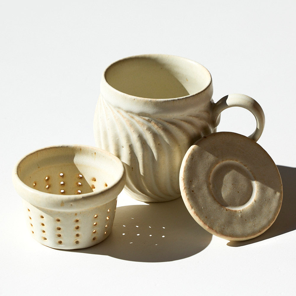 17A 茶漉し付きマグ(白)