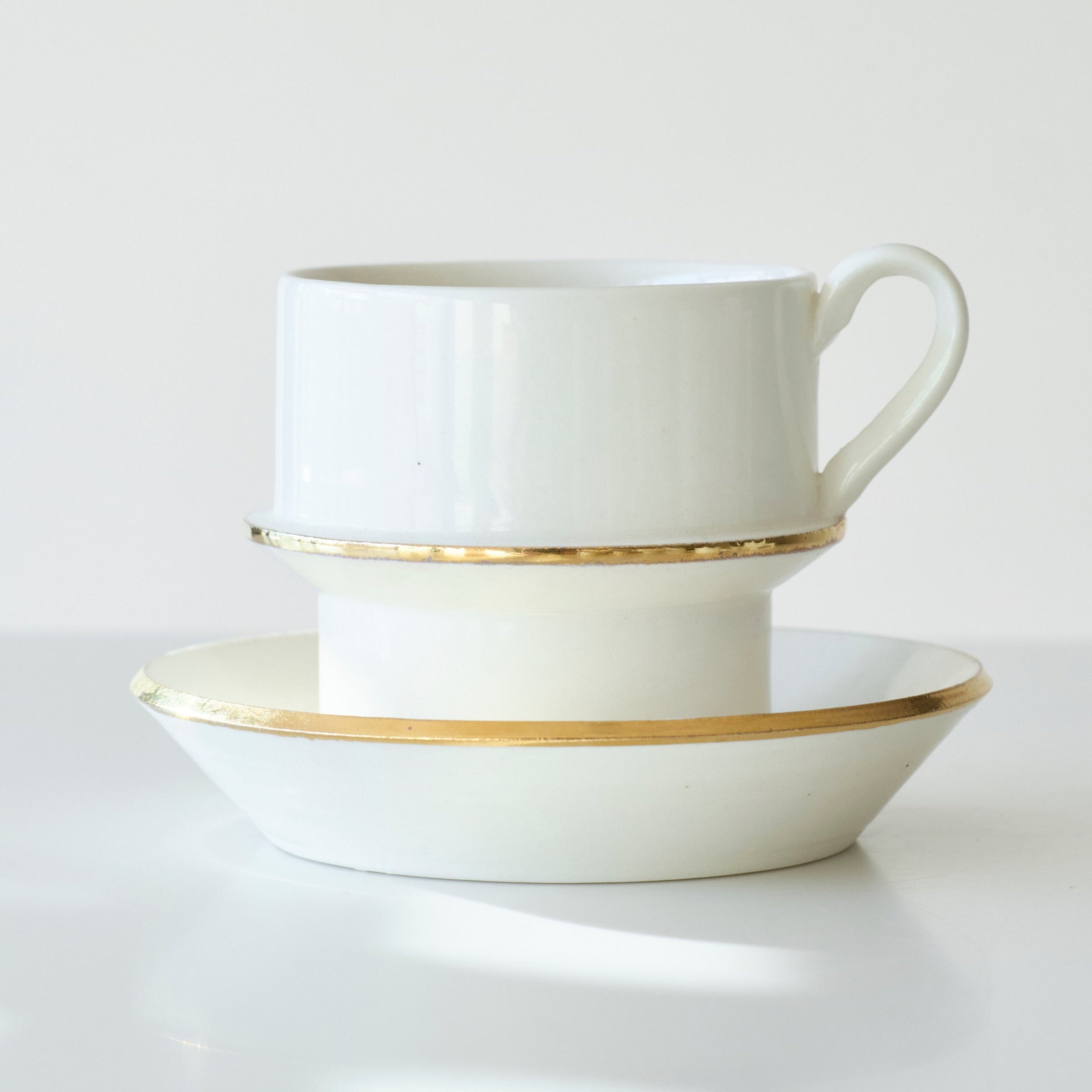 22 スタッキング コーヒー C/S (gold rim)