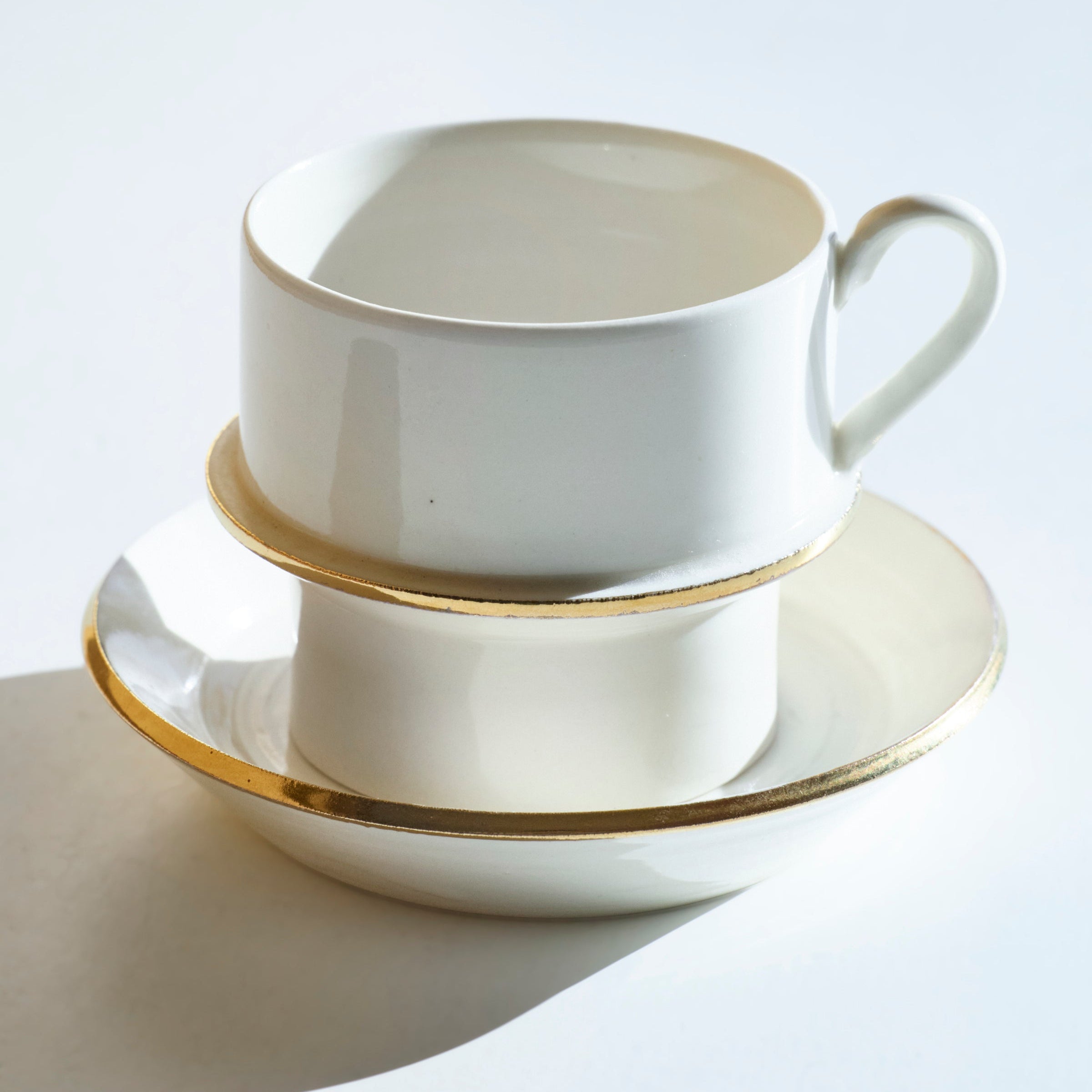 22 スタッキング コーヒー C/S (gold rim)