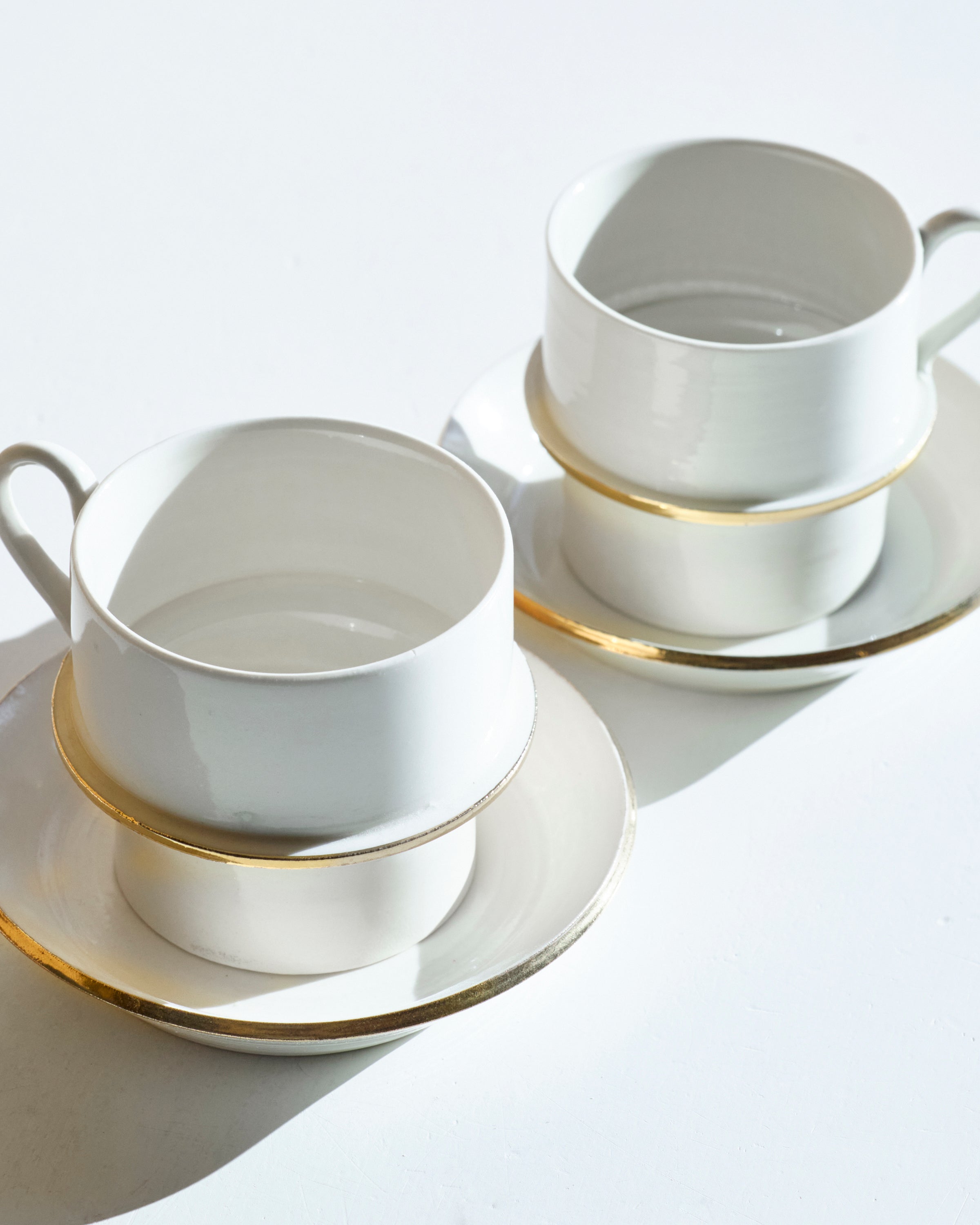 22 スタッキング コーヒー C/S (gold rim)