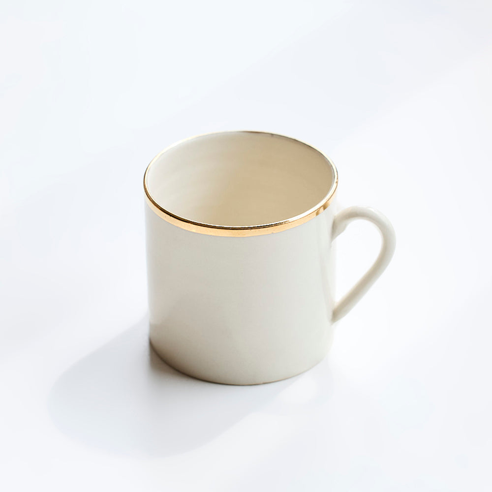 20 コーヒーマグ Short (gold rim)
