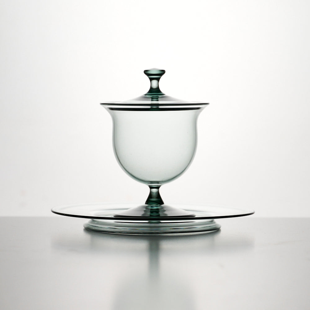 45 lid,cup & soucer (グレー)