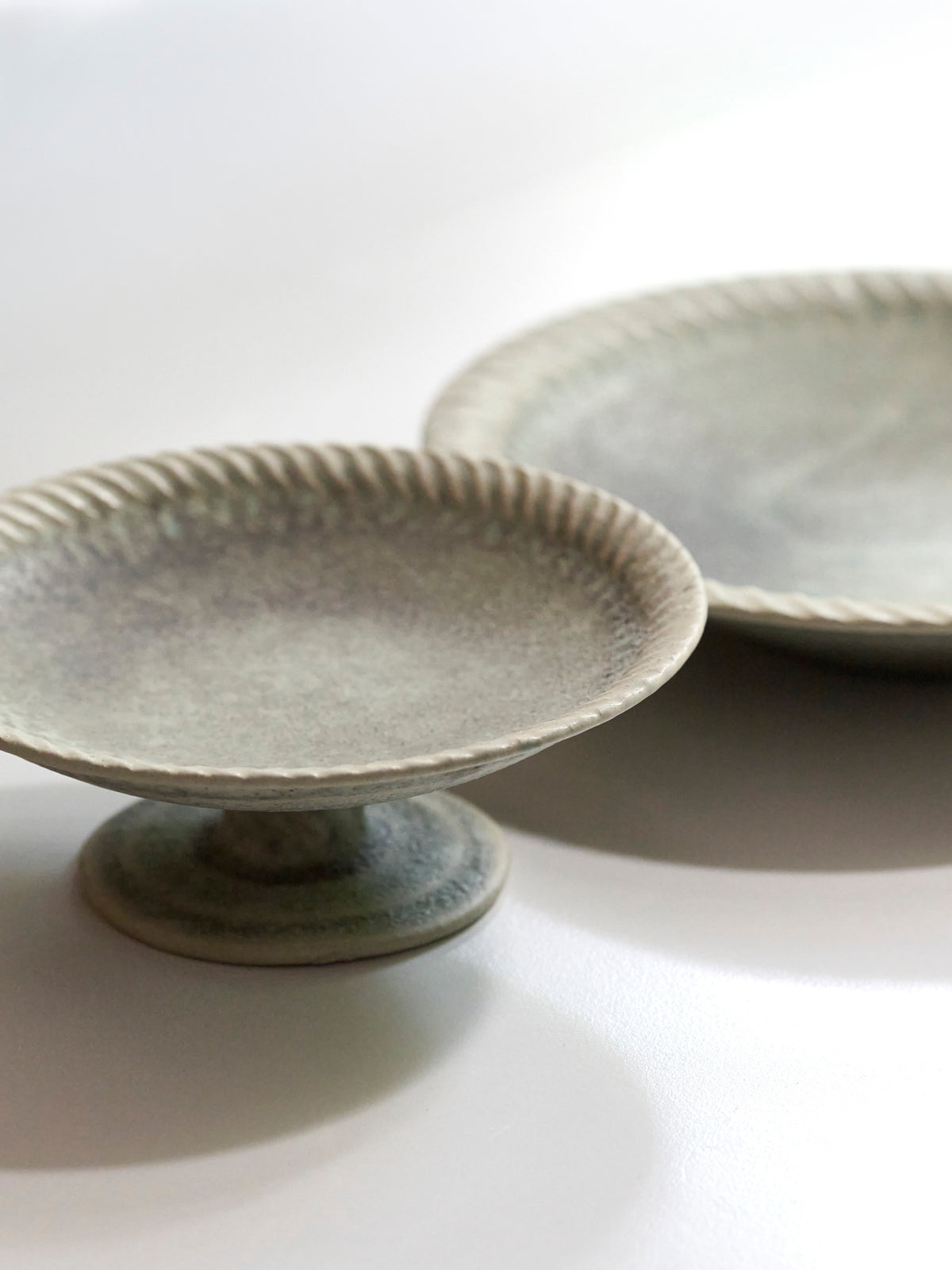 09 Compote Plate (Teal)