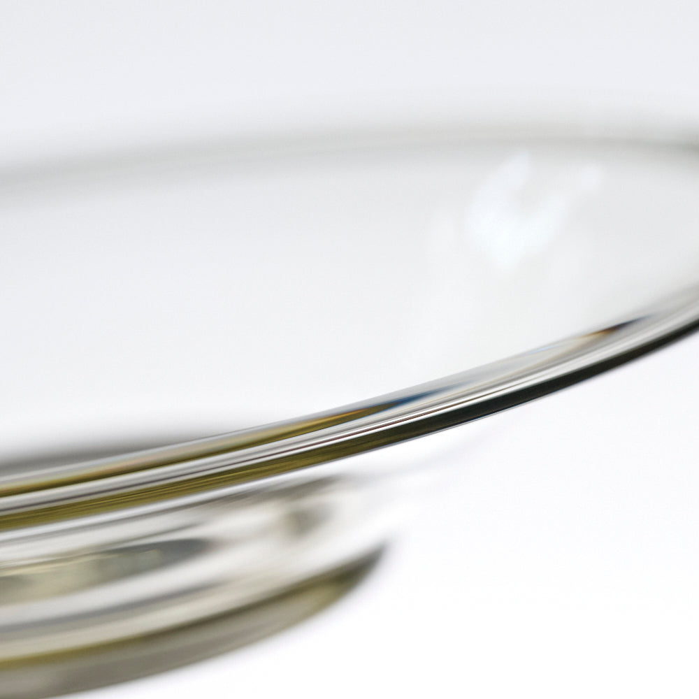 36 Rimmed Folded Ring Saucer Smoke