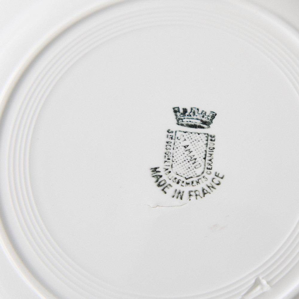 01 パン皿 Saint-Amand 22cm 1900年代 フランス
