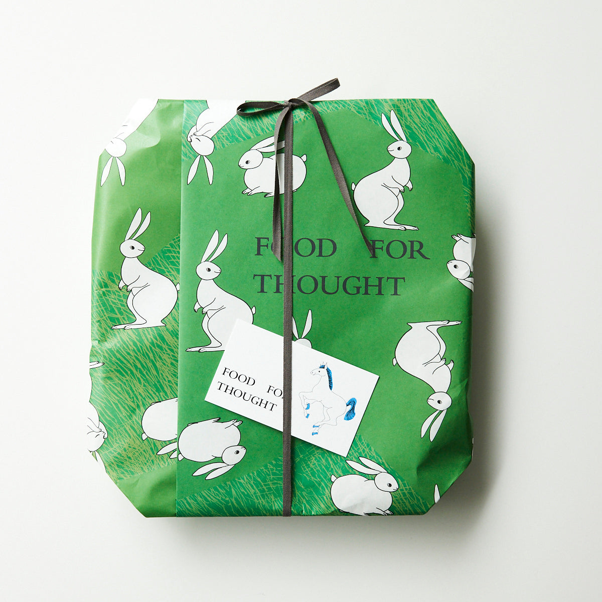 gift wrapping rabbit pattern