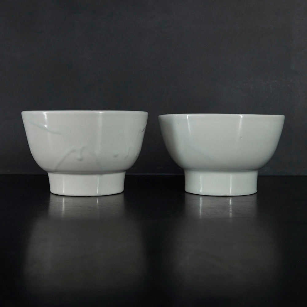 23 白磁 5寸深鉢