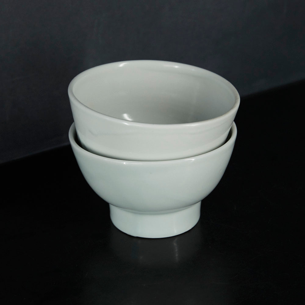 23 白磁 5寸深鉢