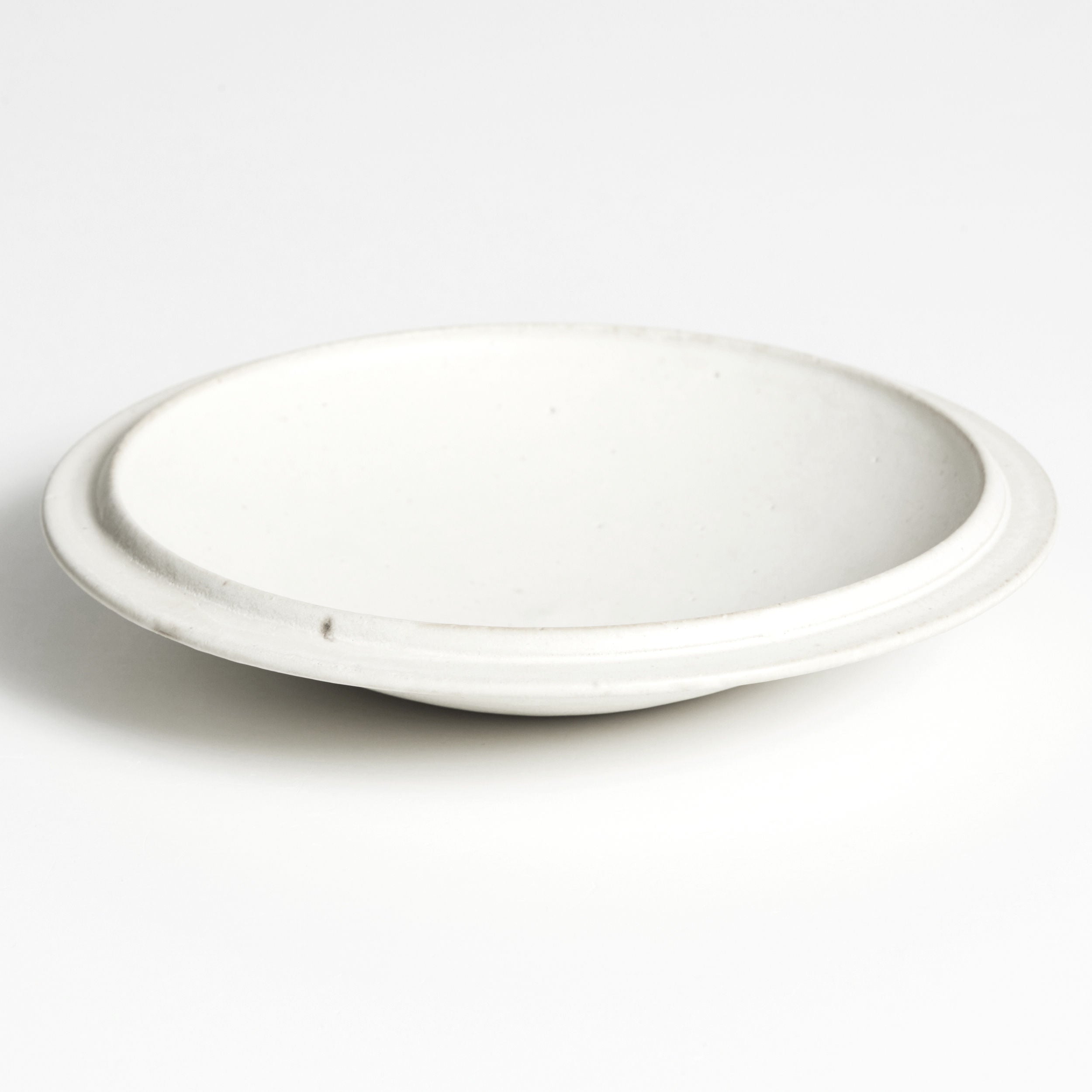 Round plate white 7 sun